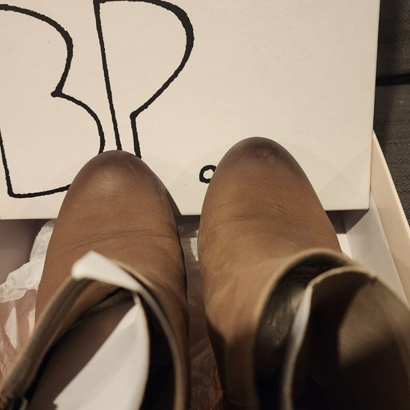 BP Trolley Boots Grey Leather Side Zipper size 6 - Picture 2 of 5